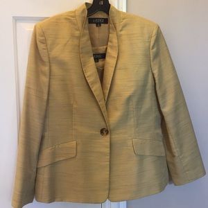 3 piece suit, jacket, skirt, tank (mustard)
